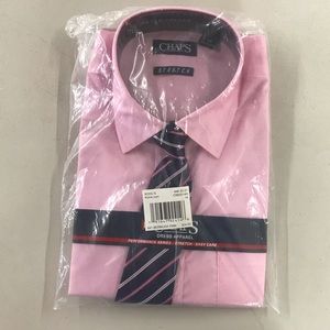 Chap’s button up and tie